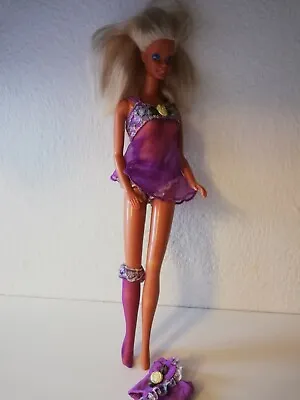 Buy Vintage Barbie Mattel Doll Doll Fashion Avenue Lingerie Dress Purple • 15.42£