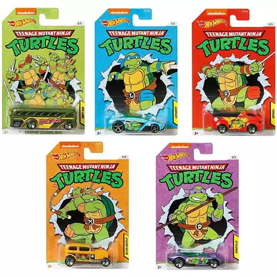 Buy Hot Wheels Mutant Ninja Turtles - Set Of 5 Die Cast Cars (GWM75) • 26.99£