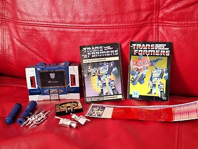 Buy Vintage Hasbro Transformers G1 Decepticon Soundwave & Buzzsaw Complete. • 90£