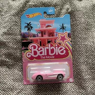 Buy Hot Wheels, Barbie The Movie 1956 Corvette (Long Card)  New & Sealed Collectable • 13£