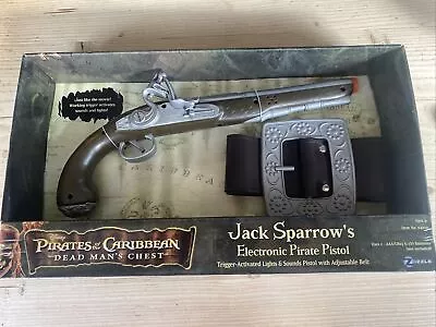 Buy Box Pirates Of The Caribbean Jack Sparrow Disney Electronic Pistol Toy 2006 • 25£