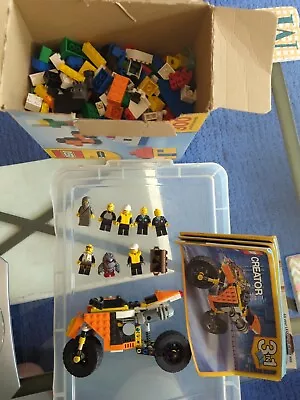 Buy Lego Job Lot Inc 850g Lego, 8x Mini Figures, Lego Creator Set Incomplete  • 4.99£