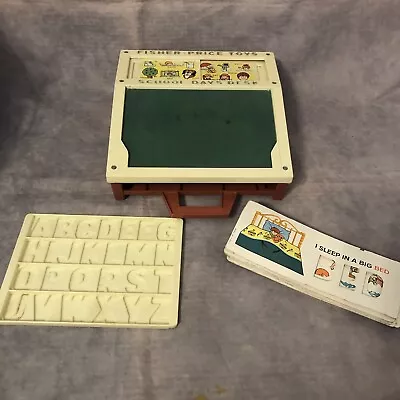 Buy Vintage Fisher Price School Days Play Desk - Magnetic Numbers & Letters 1972 • 16.99£