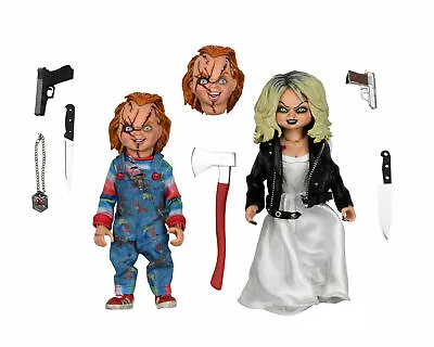 Buy NECA Bride Of Chucky Chucky & Tiffany Clothed Figures 2 Pack • 89.99£