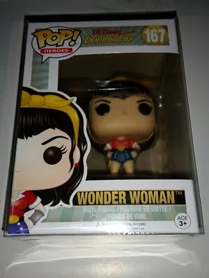 Buy Pop! Heroes Bombshells #167 Wonder Woman Vinyl Figure (nbx1) • 10.99£