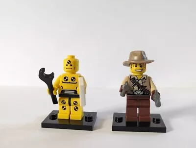 Buy Lego Minifigures Series One (2010) Two Figures - Demolition Dummy And Cowboy • 2.99£