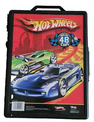Buy Hot Wheels 2009 Black Empty Car Storage Case With Handle Holds 48 Cars Autos • 10.61£