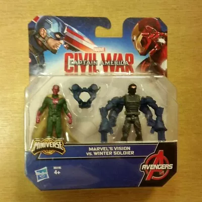 Buy Civil War Captain America Vision Vs Winter Soldier Miniverse Figures Marvel • 7.19£