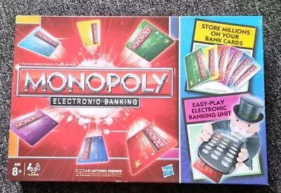 Buy Monopoly Electronic Banking Hasbro Game. 2012 Complete Excellent Condition!! • 10£