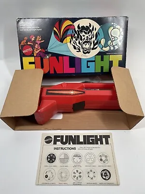 Buy VTG '70S MATTEL FUNLIGHT FLASHLIGHT PROJECTOR FUN LIGHT New In Box • 141.75£
