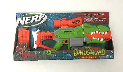 Buy BNIB Nerf Gun DinoSquad Rex-Rampage Motorised Dart Blaster T-Rex Dinosaur Design • 48.95£