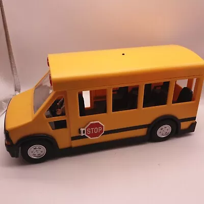Buy VintagePLAYMOBIL School Bus With Flashing Lights  H16 • 3.99£