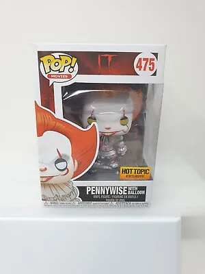 Buy Pennywise 475 Hot Topic Funko Pop IT + Balloon Horror Movies Metallic Exclusive • 18.99£