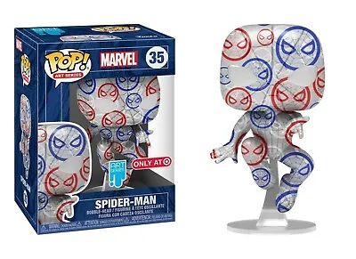Buy Funko POP! Marvel Art Series Spider-Man #35 Target In Hard Stacks Protector • 39£