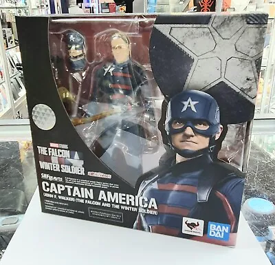 Buy Bandai S.H.Figuarts The Falcon And The Winter Soldier Captain America - NEW • 47.60£