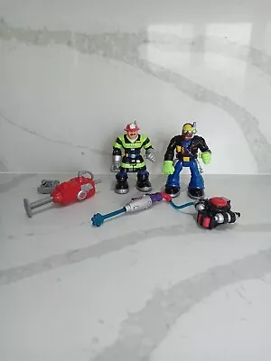Buy Fisher Price Rescue Heroes Action Figures 2001 X 2 • 8.99£