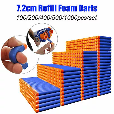 Buy 1000Pcs Nerf Darts Refill Nerf Bullets Round Head Blasters For Nerf Gun N-Strike • 8.99£