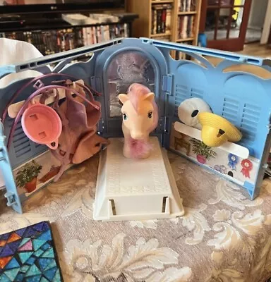 Buy Sweet My Little Pony G1 Grooming Parlour + Peachy Pony Vintage 80s Toy TLC • 10£