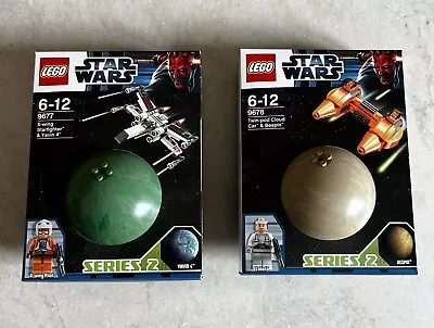 Buy Lego Star Wars, 9677 X-wing   & 9678 Twin-pod Cloud, New, Sealed, 2013 • 39£