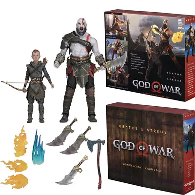 Buy Neca God Of War Kratos Atreus Ultimate Action Figure 2 Pack Collection Official • 83.99£