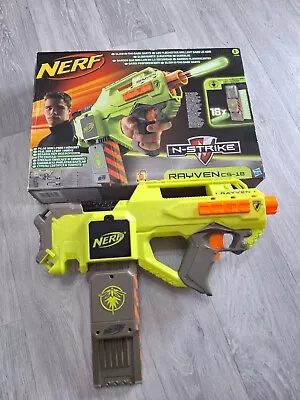 Buy NERF RAYVEN CS-18 BLASTER GUN Dart Toy FIREFLY N-STRIKE ELITE Glow In Dark • 40£