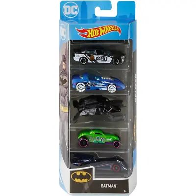 Buy Hot Wheels Batman 5 Pack GCPD Cruiser Car Batmobile Vehicles (Damaged Box) • 10.49£