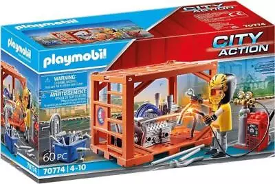 Buy Playmobil 70774 City Action Cargo Container And Welder • 11.99£