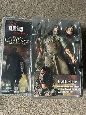 Buy Texas Chainsaw Massacre The Beginning Leatherface Figure NECA Cult Classics HOF • 70£