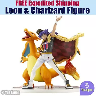 Buy Leon & Charizard Figure 11 /28cm Kotobukiya Pokemon Center Japan FREE Expedited • 352.39£