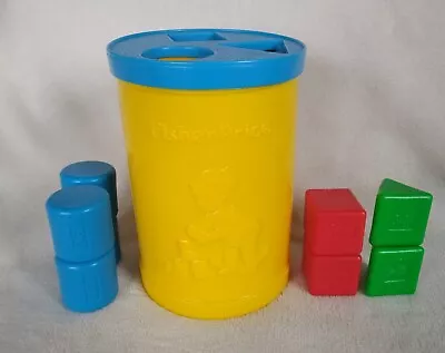Buy Classic 1970s Fisher Price Shape Sorter Toy Baby's 1st Blocks 8 Colourful Blocks • 4.99£