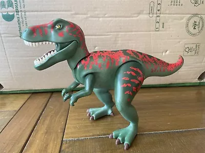 Buy Playmobil T-Rex Dinosaur Figure Tyrannosaurus Rex - Green/Red 2007 8  Tall • 9.99£