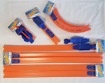 Buy HOT WHEELS NEW Straight Tracks~Launcher~Loop~Curves~Ramp~Connectors 16pc • 23.10£