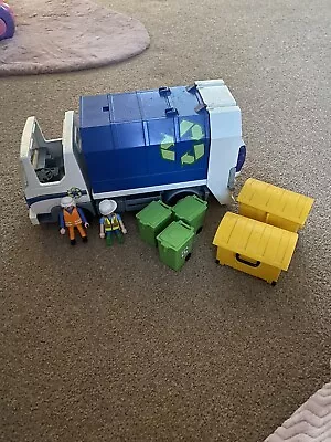 Buy Playmobil Recycling Bin Rubbish Lorry 4129 With Bins • 15£