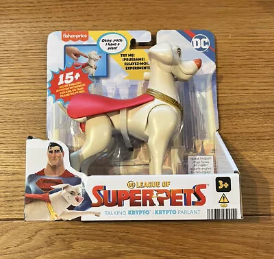 Buy Fisher Price DC League Of Super Pets Talking Figure Krypto The Superdog - BNIB • 9.99£