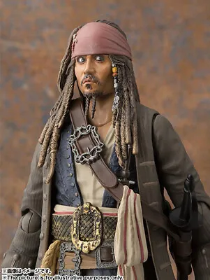 Buy New SHF Pirates Of The Caribbean Jack Sparrow PVC Action Figure Toy Gift UK • 23.59£