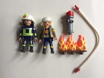 Buy 2 Playmobil Fire Fighters Plus Fire Hydrant & Hose • 4.50£