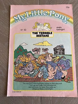 Buy Vintage My Little Pony G1 Comic Magazine UK Hasbro 1987 Issue No 50 • 5£