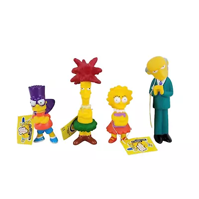 Buy 2000 Burger King The Simpsons Toy Figure Lot - Bart, Lisa, Mr Burns Sideshow Bob • 14.99£