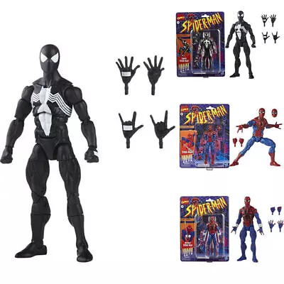 Buy 6  Superhero Spider-Man Action Figure Spiderman Black Symbiote Suit Toy Kids Hot • 25.79£