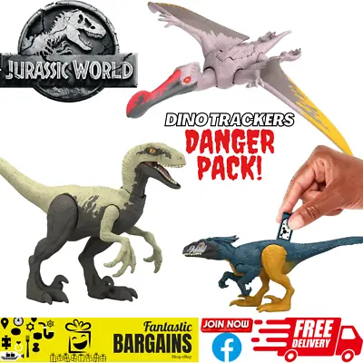 Buy Jurassic World Dino Trackers Danger Pack Tracker App Velociraptor Pyroraptor • 8.99£