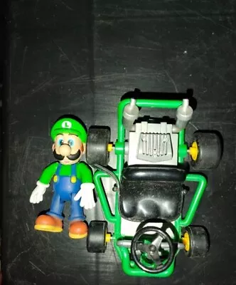 Buy Toy Biz Nintendo Mario Kart 64 Luigi Figure With Kart • 60£