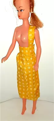 Buy BARBIE 70s - Yellow Shoulder Skirt With Flowers B203 • 6.18£
