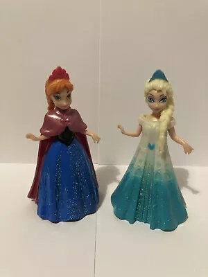 Buy Disney Princess , Magiclip Dolls. Frozen, - Elsa, Anna 2 Dolls And 2 Dresses • 9£