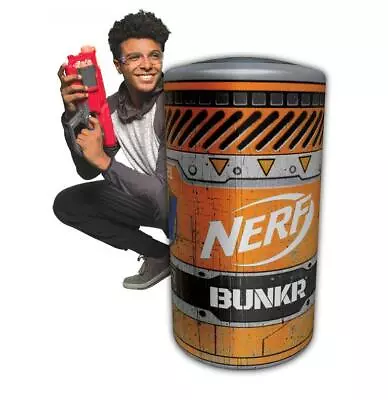 Buy Nerf Bunkr Battle Zones Take Cover Inflatable Toxic Barrel - Orange • 10.49£