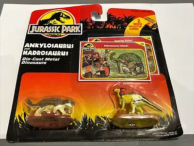 Buy Vintage 1993 Kenner Jurassic Park Metal Figures Moc.. Ankylosaurus V Hadrosaurus • 14.99£
