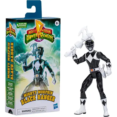 Buy Power Rangers Mighty Morphin Action Figure Black Ranger  • 14.99£