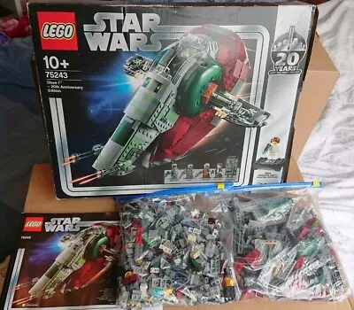 Buy Star Wars Lego Boba Fett's Slave I 75243 No Minifigures Build Only • 66.99£