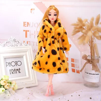 Buy Barbie Princess Fur Coat Dress Accessories Clothes For Barbie Dolls Kids Toys ~ • 5.51£