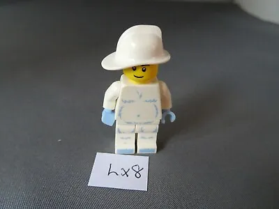Buy Lego Minifigure White With Blue Markings And White Hat (lx8) • 1.99£