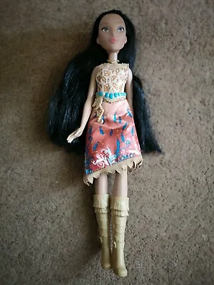 Buy Disney Princess Pocahontas Doll Hasbro 2015 Beige Boots Gold Necklace Barbie • 8.99£